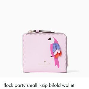 ♠️Kate Spade Flock Party Small I-zip Bifold Wallet